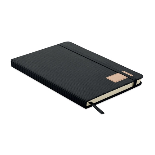 image du produit Carnet A5 avec couverture rigide en velours côtelé de polyester RPET 