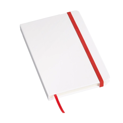 image du produit Carnet A6 AUTHOR, bloc notes blanc avec élastique colorée