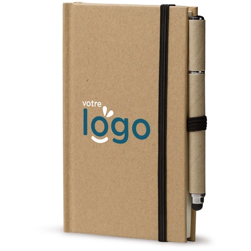 image du produit Carnet A6 en carton, bloc notes avec stylo-stylet inclus