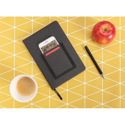 image du produit Carnet de notes A5 - cahier avec pochette téléphone