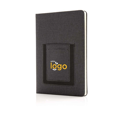 image du produit Carnet de notes A5 - cahier avec pochette téléphone