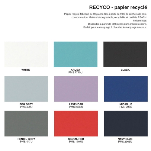 image du produit Carnet de notes couverture rigide en carton recyclé - carnet biodégradable