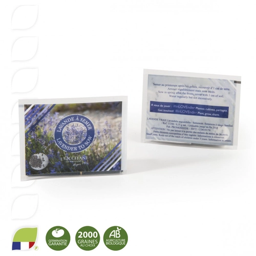 image du produit Carte avec sachet de graines personnalisable