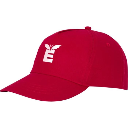 image du produit Casquette 5 panneaux avec fermeture velcro - Œillets brodés