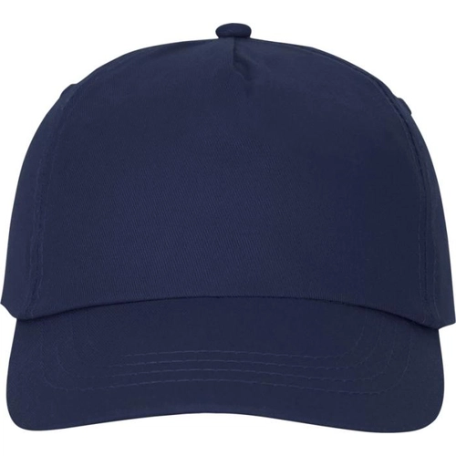 image du produit Casquette 5 panneaux avec fermeture velcro - Œillets brodés