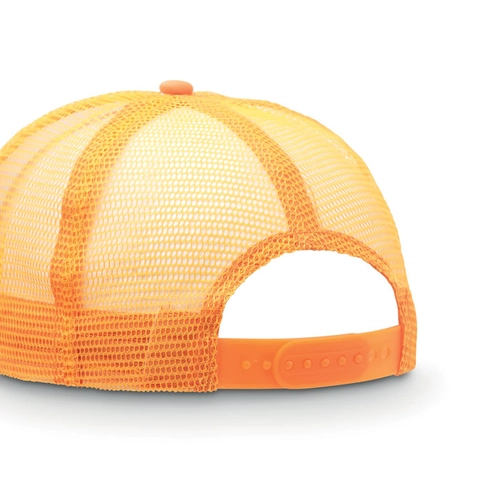 image du produit Casquette 5 pans en polyester avec filet coloré