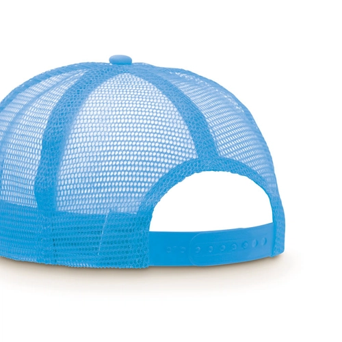 image du produit Casquette 5 pans en polyester avec filet coloré