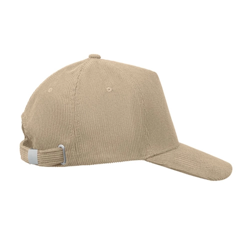 image du produit Casquette de baseball à 5 panneaux en velours côtelé de polyester