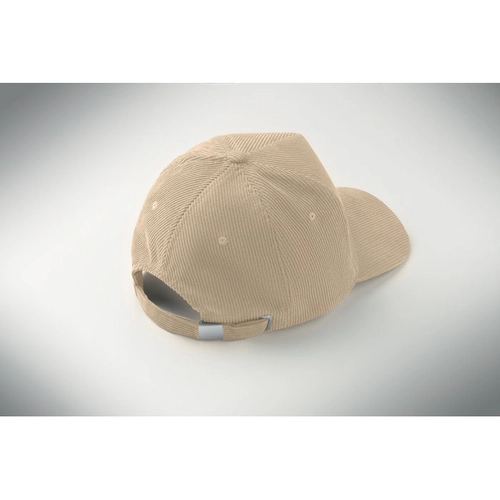 image du produit Casquette de baseball à 5 panneaux en velours côtelé de polyester