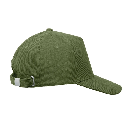 image du produit Casquette de baseball à 5 panneaux en velours côtelé de polyester