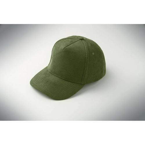 image du produit Casquette de baseball à 5 panneaux en velours côtelé de polyester