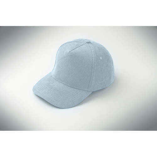 image du produit Casquette de baseball à 5 panneaux en velours côtelé de polyester