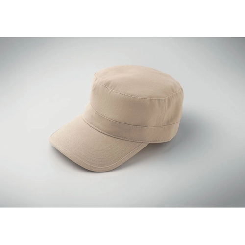 image du produit Casquette militaire en coton brossé 260gr/m² avec bande de transpiration