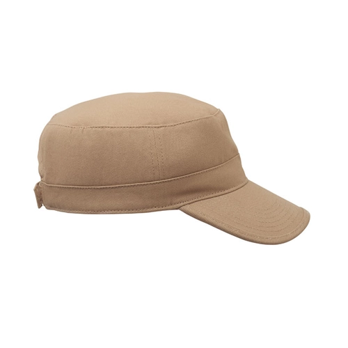 image du produit Casquette militaire en coton brossé 260gr/m² avec bande de transpiration