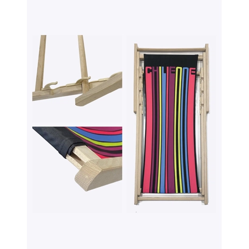 image du produit Chaise longue en bois personnalisée