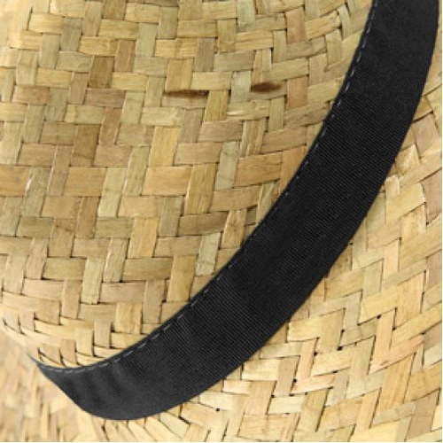 image du produit Chapeau BIP 100% paille tressée avec bandeau cousu