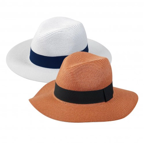 image du produit Chapeau de paille FEDORA ajustable avec lien de serrage