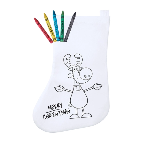 image du produit Chaussette de Noël à colorier 80gr/m2