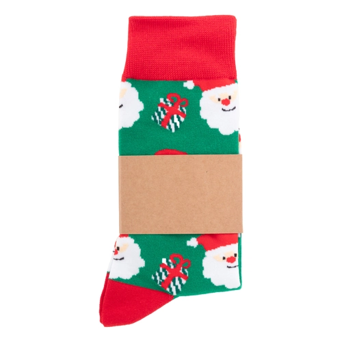 image du produit Chaussettes de Noël avec fourreau en papier kraft