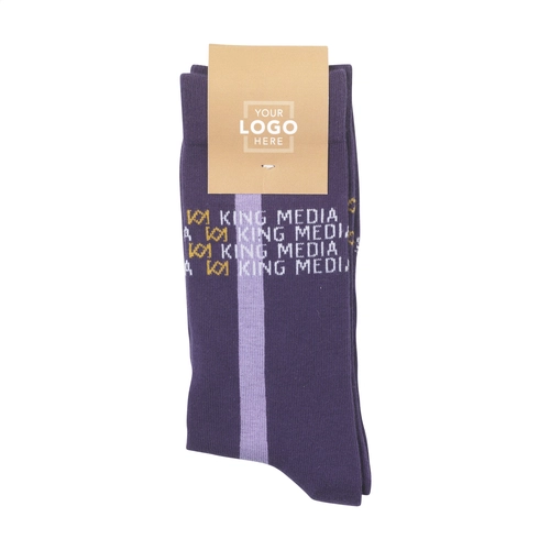 image du produit Chaussettes tricotées en coton, polyamide et lycra