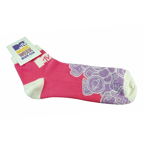 image du produit Chaussettes trois-quarts 100% personnalisable - chausette de sport fullprint