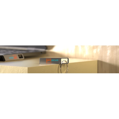 image du produit Clé USB métal résistante à l'eau et la poussière avec mousqueton  - 2GB à 128GB