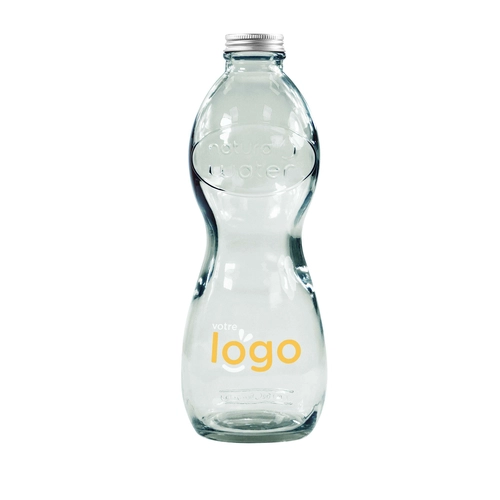 image du produit Coffret bouteille et 2 verres COMBIGLOU, en verre recyclé
