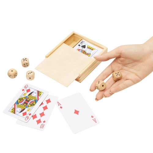 image du produit Coffret de jeu de cartes avec dés