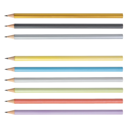image du produit Crayon 17,6cm, vernis couleur, rond tête coupée