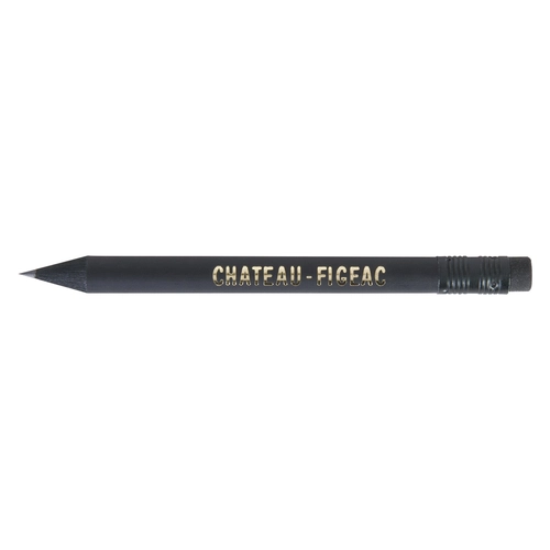 image du produit Crayon prestige black 8,7cm, vernis noir, rond tête gomme