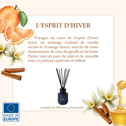 image du produit Diffuseur de parfum made in europe 100 ml - 5 fragrances au choix