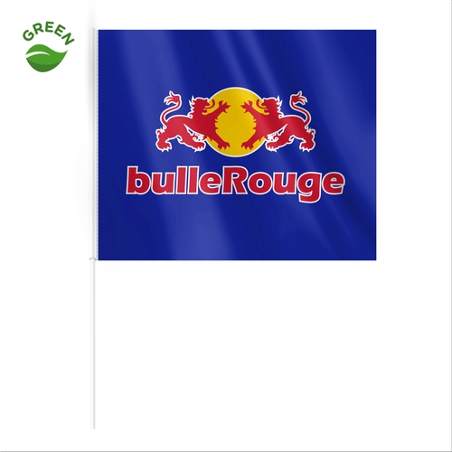 image du produit Drapeau de supporter en PET recyclé 45x30 cm - 100% personnalisable