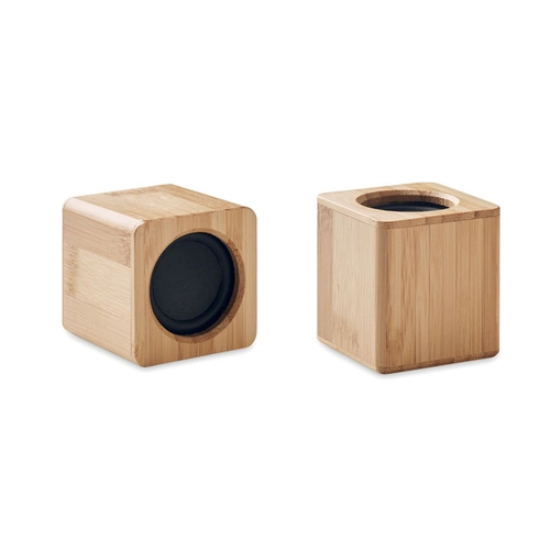 image du produit Duo d'enceintes bluetooth 5.0 en bambou