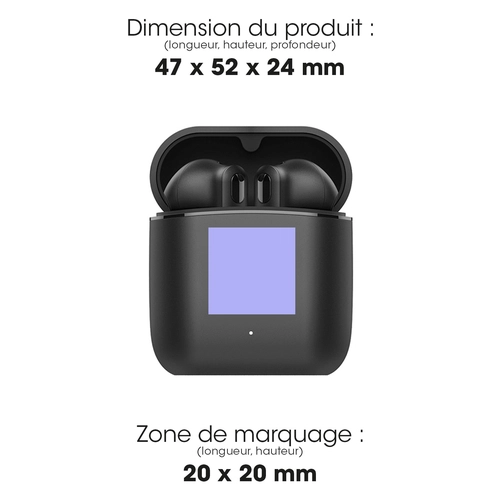 image du produit Ecouteurs Premium noirs semi-intra-auriculaires sans fil