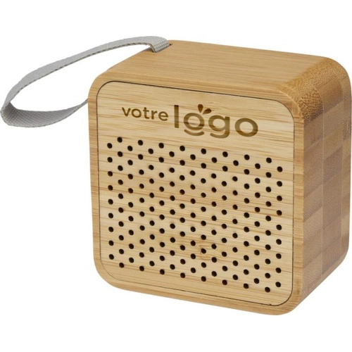 image du produit Enceinte Bluetooth 5.0 - Haut parleur sans fil 3W en bambou