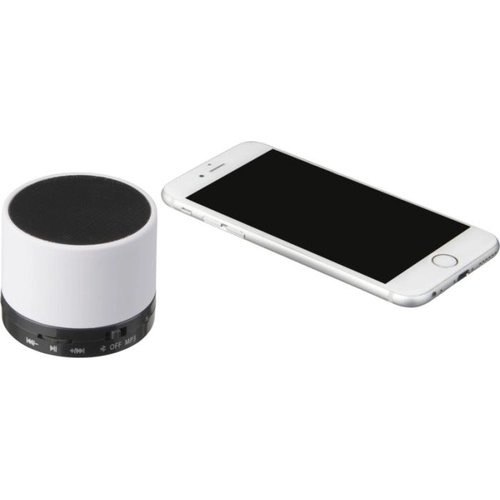 image du produit Enceinte Bluetooth cylindrique avec revêtement gomme