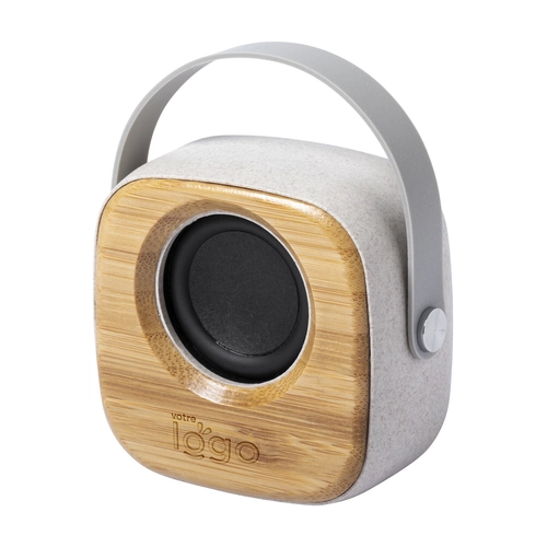 image du produit Enceinte Bluetooth en bambou et paille de blé