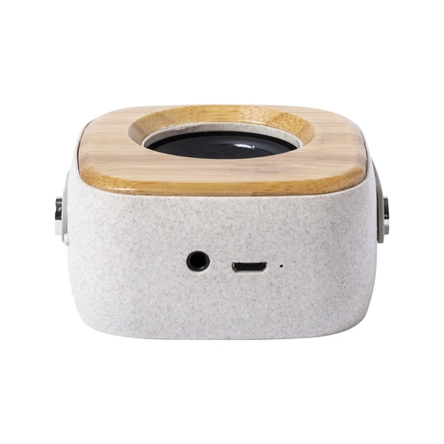 image du produit Enceinte Bluetooth en bambou et paille de blé