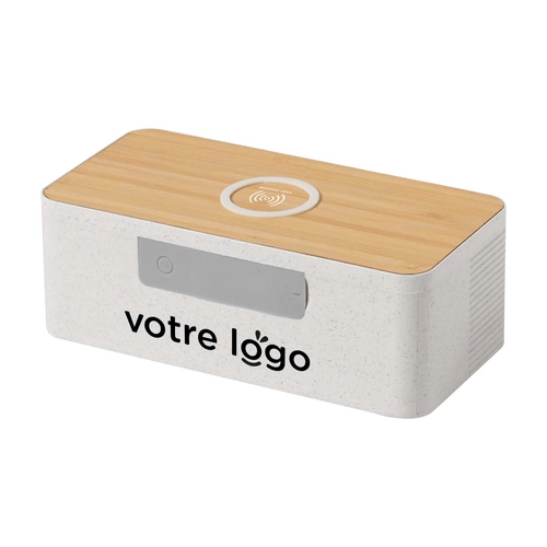 image du produit Enceinte Bluetooth en fibre de blé TRECAM chargeur induction