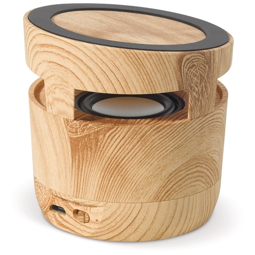 image du produit Enceinte en Bois 3W avec chargeur induction 5W