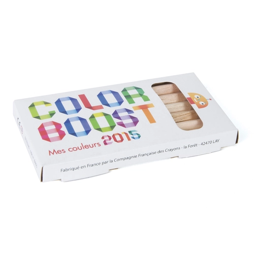 image du produit Étui de 6 crayons 8,7cm, sans vernis