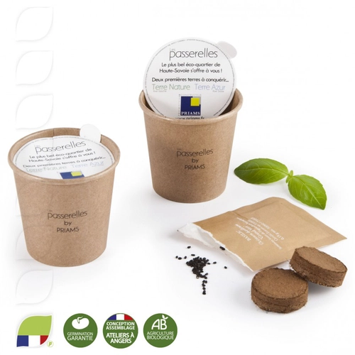 image du produit Gobelet en carton avec graines - kit de plantation