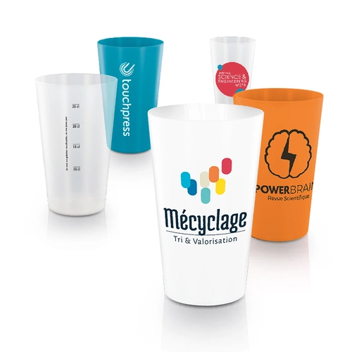 image du produit Gobelet plastique réutilisable 30 cl sans BPA - Fabrication Française