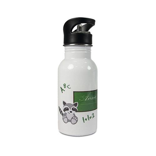 image du produit Gourde 500 ml personnalisable avec bec pliable et paille intégrée