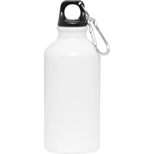 image du produit Gourde en aluminium avec mousqueton 400 ml - poignée plastique