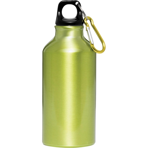 image du produit Gourde en aluminium avec mousqueton 400 ml - poignée plastique