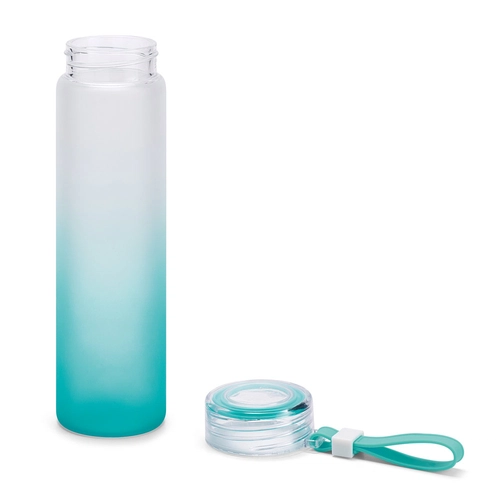 image du produit Gourde en verre borosilicaté à vis en PP, 470ml