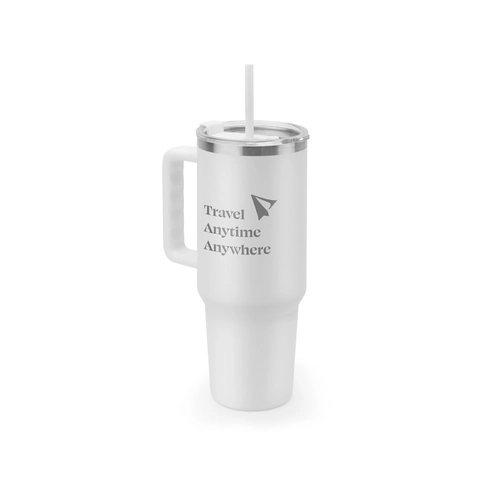 image du produit Grand gobelet de voyage en acier inoxydable (91% recyclé) avec double paroi isolée sous vide et finition mate 1300 mL