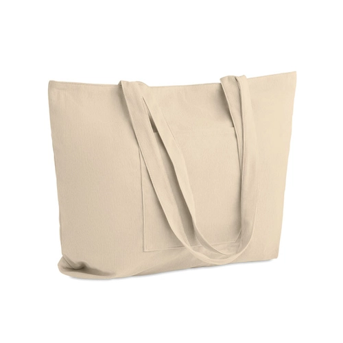 image du produit Grand sac shopping/de plage en velours côtelé de polyester