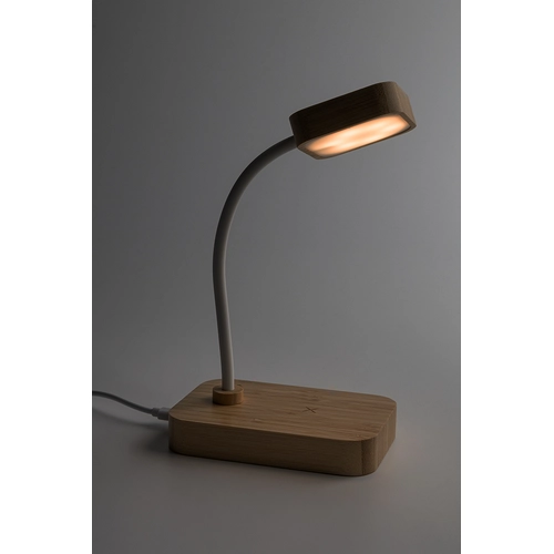 image du produit Lampe de bureau multifonctionnelle en bambou avec 12 LED